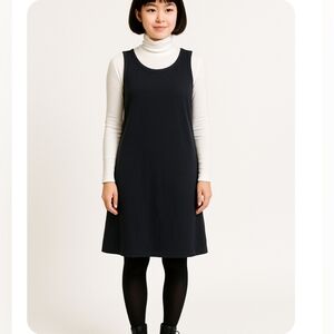 Limited America Rayon Lagenlook black tunic / dress / beach coverup size S